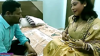 Indian Bengali Aunty Enjoying sexual intercourse heavens every side Young House-servant (part - 01)